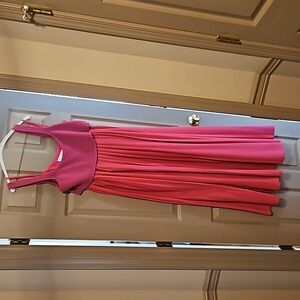 Long anthropology  pink dress